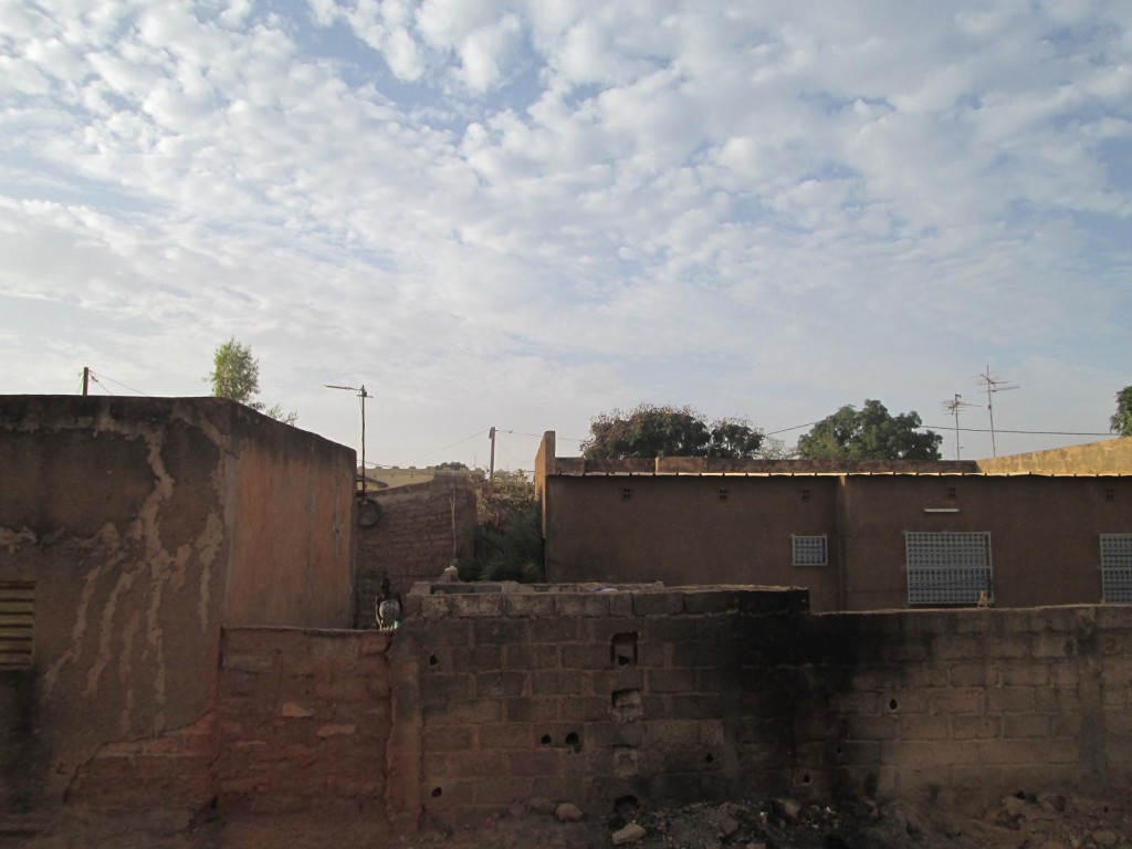 Ciel matinal à Ouaga, quand le temps est nuageux