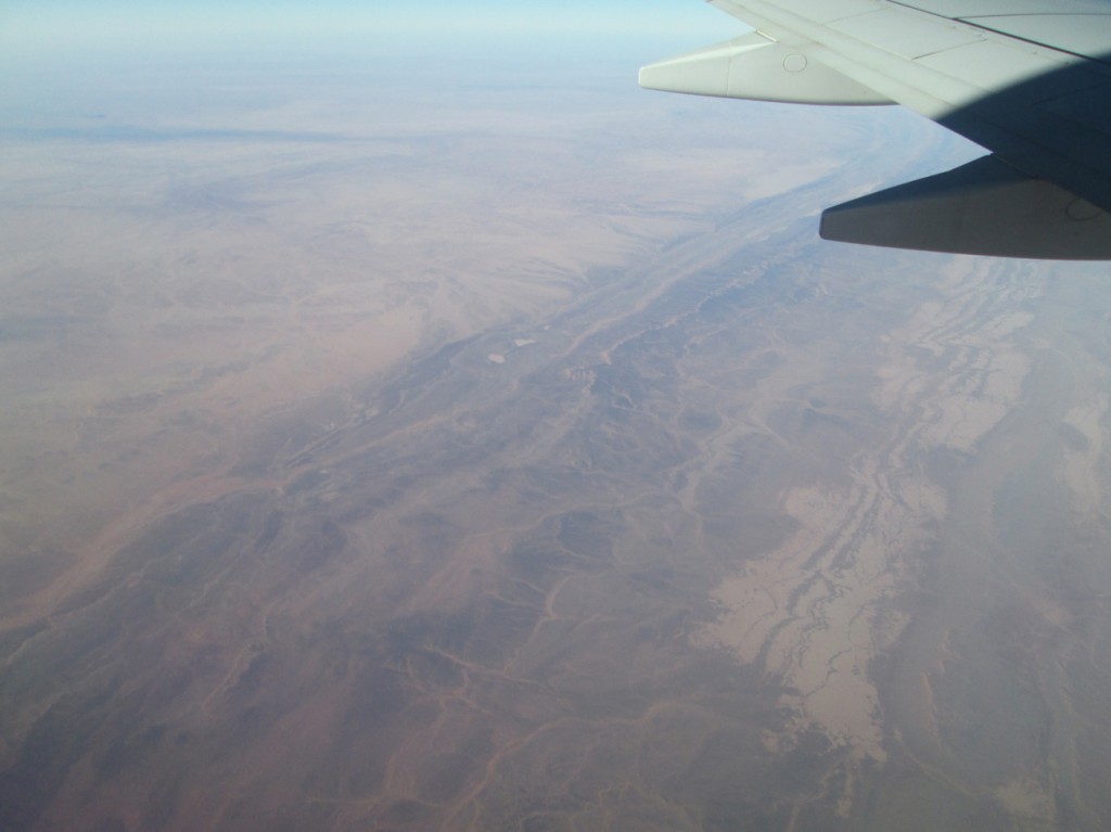 Paysage de montagnes et dunes