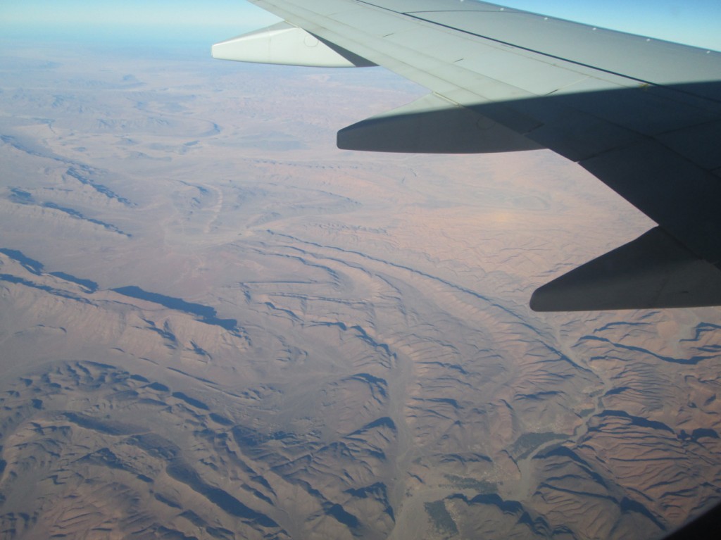 Paysage de montagnes avant le Maroc